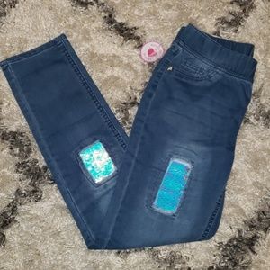 Justice Flip Sequin Skinny Jean/Legging NWT